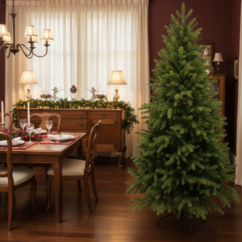 Decoratiune Brad Artificial EIS, 180 cm, 545 varfuri, Plastic, Verde [2]