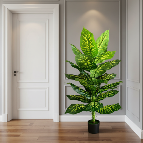 Decoratiuni Sarbatori & Sezoniere - Decoratiune Dieffenbachia, Plastic, 150 cm, Verde