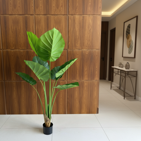 Decoratiune Epipremnum Aureum, 130 cm, 9 frunze, Verde [2]