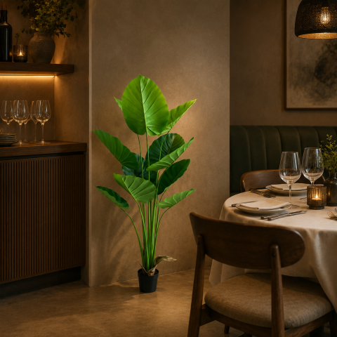 Decoratiuni Sarbatori & Sezoniere - Decoratiune Epipremnum Aureum, 160 cm, 12 frunze, Verde