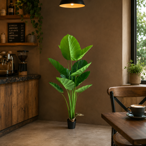 Decoratiune Epipremnum Aureum, 160 cm, 12 frunze, Verde [2]