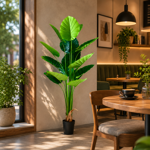 Decoratiuni Sarbatori & Sezoniere - Decoratiune Epipremnum Aureum, 180 cm, 15 frunze, Verde