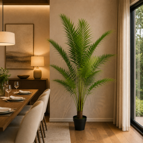 Decoratiune Howea Forsteriana, 200 cm, 15 frunze, Verde [1]