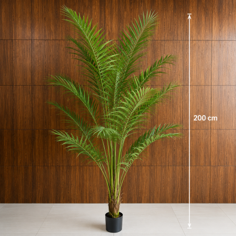 Decoratiune Howea Forsteriana, 200 cm, 15 frunze, Verde [3]