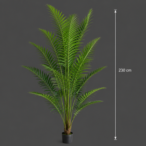 Decoratiune Howea Forsteriana, 230 cm, 18 frunze, Verde [3]