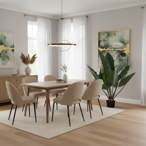 Decoratiune Strelitzia, Plastic, 120 cm, Verde [1]
