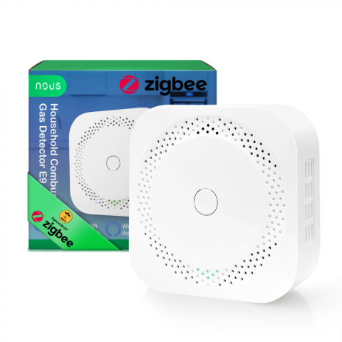 Securitate si Supraveghere Smart - Detector scurgeri de gaz Smart Nous E9, Zigbee 3.0, compatibil Alexa/Google Assistant