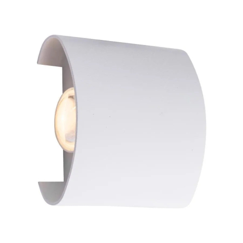 Fantas Aplica LED de Exterior si Interior, 2 Surse x 1W, IP65, Metalic, Alb, 3000K [1]