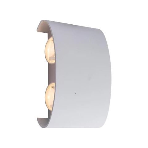 Fantas Aplica LED de Exterior si Interior, 4 Surse x 1W, IP65, Metalic, Alb, 3000K [1]