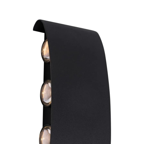 Fantas Aplica LED de Exterior si Interior, 8 Surse x 1W, IP65, Metalic, Negru, 3000K [1]