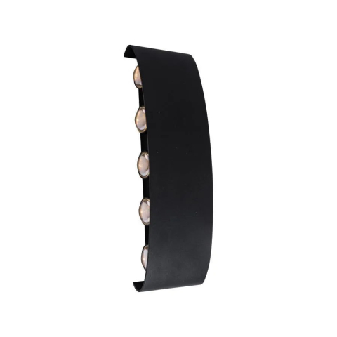 Fantas Aplica LED Interior/Exterior, 10 Surse x 1W, IP65, Negru, 3000K [1]