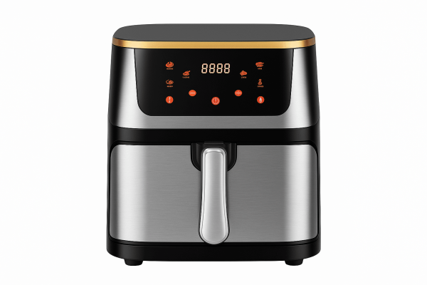 Roboti de Bucatarie Smart - Friteuza cu Aer Cald, 10L, 2000W, Panou Touch, Timer 60 min, Temperatura Reglabila 100-200°C, Incalzire Dubla, Accesorii Incluse