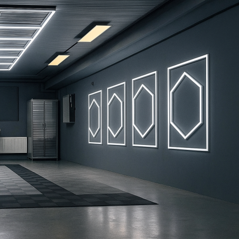 Lustre LED Moderne - Hexagoane LED Honeycomb 1050mm X 1200mm