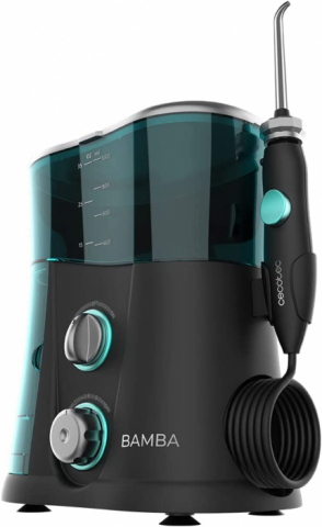 Electrocasnice Smart - Irigator bucal Cecotec Bamba ToothCare 1200 Jet Pro, 7 capete, 1000ml, Lampa UV, 1700 pulsatii pe minut Cecotec