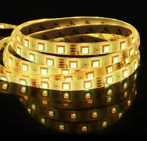 Kit Banda LED 5050 5m cu telecomanda, RGB, 10W/m, 5m, IP44 [1]