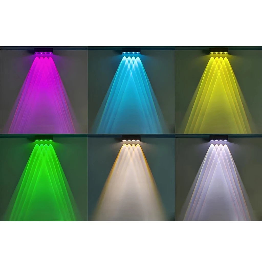 Iluminat Smart de Exterior - Lampa solara 4 LED-uri, Lumina alba-calda-RGB, IP65, 12 moduri
