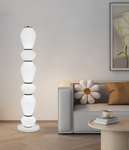 Produse Alessandro - Lampadar LED cu telecomanda 82W Modern LP510/6BK 120Cm Negru