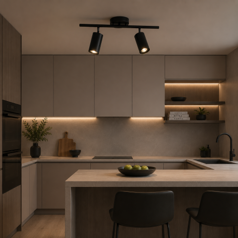 Lustra Clasica Sisimiut, 2xGU10, Metal, Negru [2]