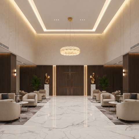 Lustra Cristal MAYON Magno, 60x60cm, 3000K/4000K/6000K, 160W, Metal si Acrilic, Auriu [2]