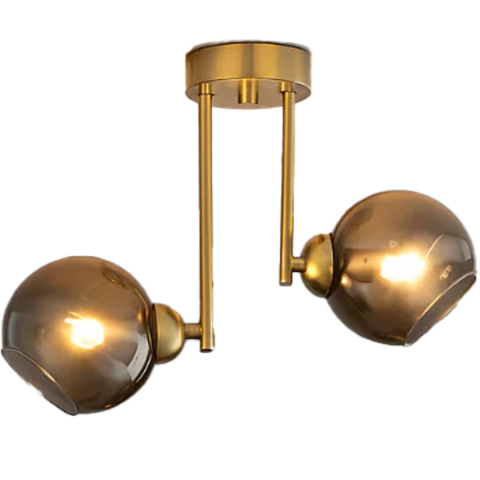 Lustra cu bec moderna MODUS, 2x E27, Auriu, Metal [2]