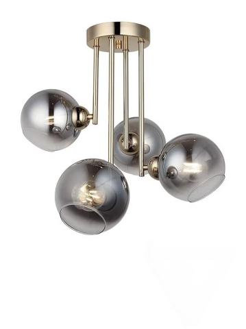 Lustra cu bec moderna MODUS, 4x E27, Auriu, Metal [1]