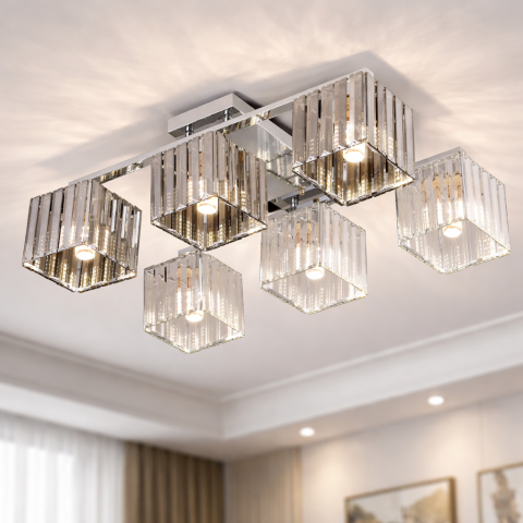 Lustra Georgiana, LC115/6, 6x E27, Crom, Metal [2]