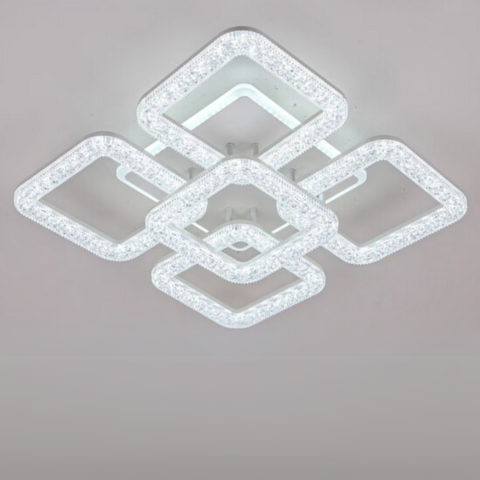 Lustra LED Astrid cu Telecomanda, 134W, Dimabil, Alb [1]