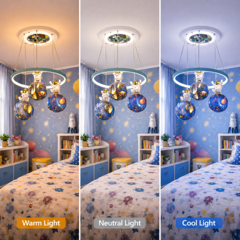 Lustra LED ASTRONAUT 35W, 3xE27, lumina Rece/Calda/Neutra, Alb [1]