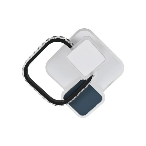 Lustra LED cu cristal GELLA 48W, Patrata, lumina Rece/Calda/Neutra, Alb Negru [3]