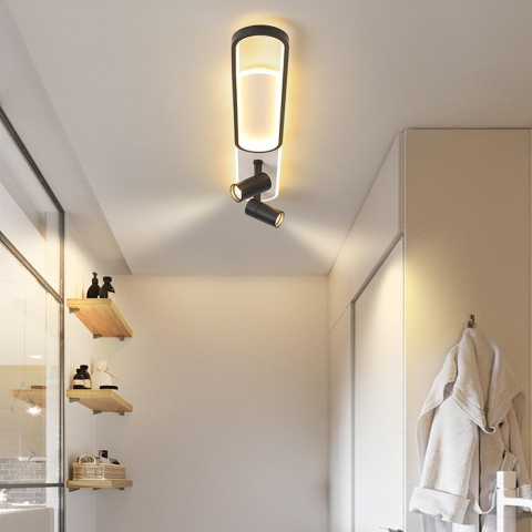 Lustra LED cu Proiector Reglabil FISSO Camilla 69W, lumina Rece/Calda/Neutra, Negru [2]