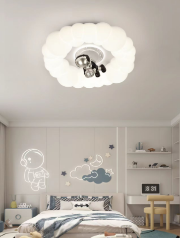 Lustre LED Moderne - Lustra LED cu telecomanda 75W, Diametru 50cm, lumina Rece/Calda/Neutra, Alb
