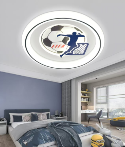 Lustre LED Moderne - Lustra LED cu telecomanda 88W, Diametru 50cm, lumina Rece/Calda/Neutra, Albastru
