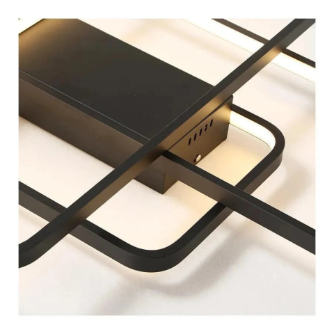 Lustra LED cu telecomanda AXIS 95W, 3 Elemente, lumina Rece/Calda/Neutra, Dimabila, Negru [1]