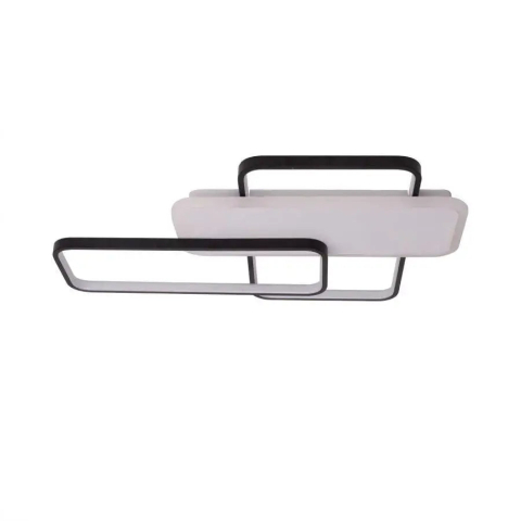 Lustra LED cu telecomanda CAROLINA 76W, 3 Elemente, lumina Rece/Calda/Neutra, Dimabila, Negru [1]
