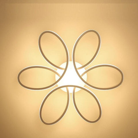Lustra LED cu telecomanda ELIZA, 63W, lumina Rece/Calda/Neutra, Dimabila, Alb [3]