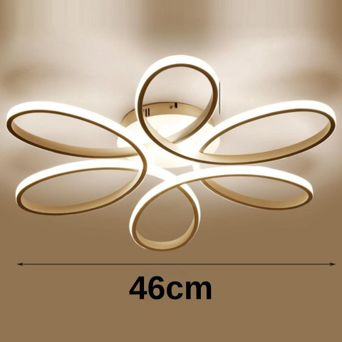 Lustra LED cu telecomanda ELIZA, 63W, lumina Rece/Calda/Neutra, Dimabila, Alb [2]