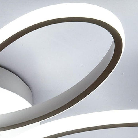 Lustra LED cu telecomanda ELIZA, 63W, lumina Rece/Calda/Neutra, Dimabila, Alb [1]