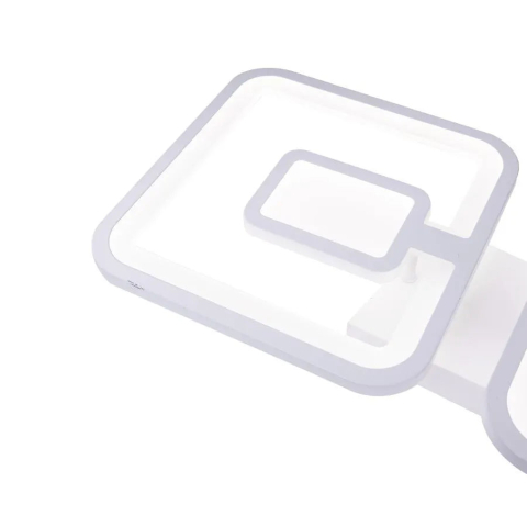 Lustra LED cu telecomanda FELIX 87W, 3 Patrate, lumina Rece/Calda/Neutra, Dimabila, Alb [1]