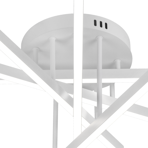 Lustra LED cu Telecomanda GIO, 68W, 5 Elemente, Lumina Rece/Clada/Neutra, Dimabila, Alb [3]