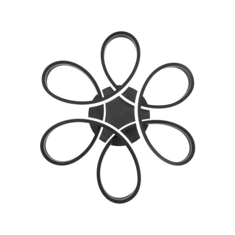 Lustra LED cu telecomanda HELIX 63W, lumina Rece/Calda/Neutra, Dimabila, Negru [2]