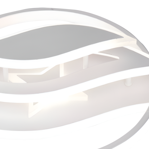 Lustra LED cu telecomanda JARRIA 52W, lumina Rece/Calda/Neutra/RGB, Dimabila, Alb [1]