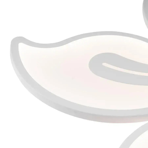 Lustra LED cu telecomanda JASMINE 66W, 5 Petale, lumina Rece/Calda/Neutra, Dimabila, Alb [1]