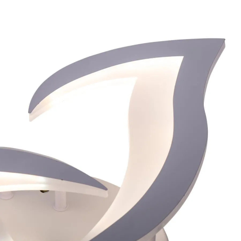 Lustra LED cu telecomanda LOTUS 32W, 3 Petale, lumina Rece/Calda/Neutra, Dimabila, Alb [1]