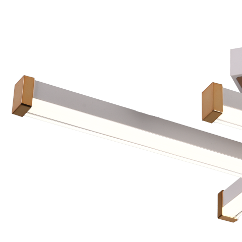 Lustra LED cu Telecomanda LT178/4WH, 54W, 4 Elemente, Lumina Rece/Clada/Neutra, Dimabila, Alb [3]