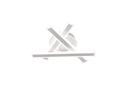 Lustra LED cu Telecomanda LT755, 62W, 40x5.5x10, Lumina Rece/Calda/Neutra, Dimabila, Alb, Fier, Plexiglas [1]