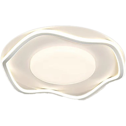 Lustra LED cu telecomanda MODERNO 77W, 2 Cercuri, lumina Rece/Calda/Neutra, Dimabila, Alb [3]