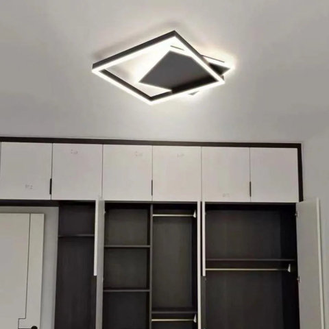 Lampi, Aplice si Corpuri de iluminat Smart - Lustra LED cu telecomanda SCIOSO 104W, lumina Rece/Calda/Neutra, Dimabila, Negru