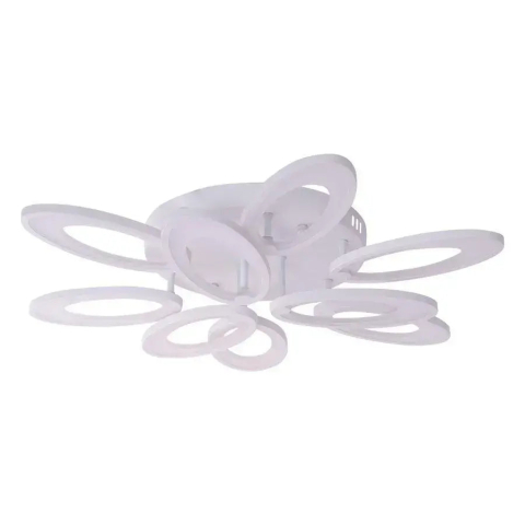 Lustra LED cu telecomanda SUNFLOWER 98W, 9 Elemente, lumina Rece/Calda/Neutra, Dimabila, Alb [2]