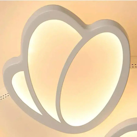 Lustra LED cu telecomanda TULIP 45W, 3 Petale, lumina Rece/Calda/Neutra, Dimabila, Alb [2]