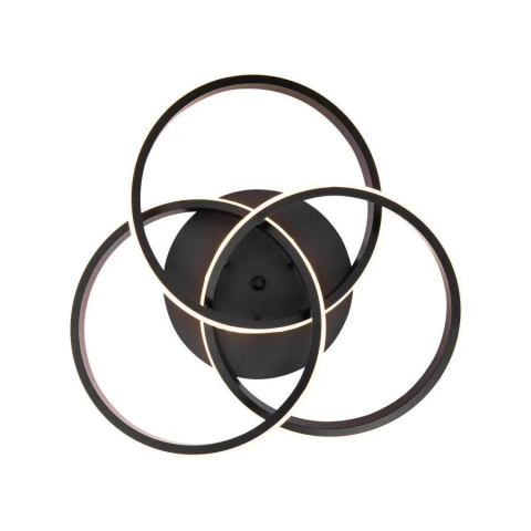 Lustra LED cu telecomanda VECTOR VORTEX 96W, 3 Elemente, lumina Rece/Calda/Neutra, Dimabila, Negru [3]